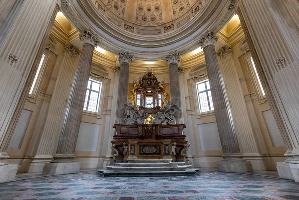 Venaria Reale Italy Circa May 2021 Sacred Catholic Altar Baroque — Stock Photo, Image