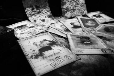 Karındeşen Jack kurbanları, Londra Scotland Yard, 1888. Katil 12 kadını öldürdü. Kanlı resimler - Viktorya döneminden kalma karanlık bir suç.