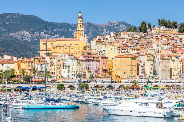 Menton França Por Volta Agosto 2021 Vista Riviera Francesa Chamada — Fotografia de Stock