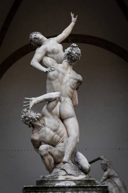 Proserpina Tecavüzü, Rönesans Heykeli Giambologna, Floransa, İtalya