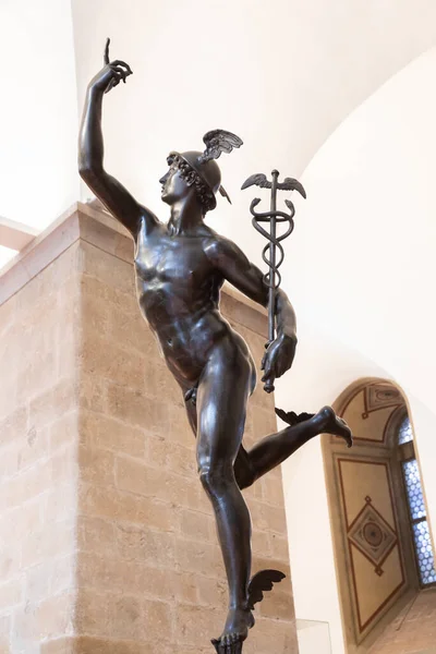 Florence Italy Circa 2021 Flying Mercury Giambologna 1580 这是他最有名的雕塑 意大利文艺复兴时期的象征 — 图库照片