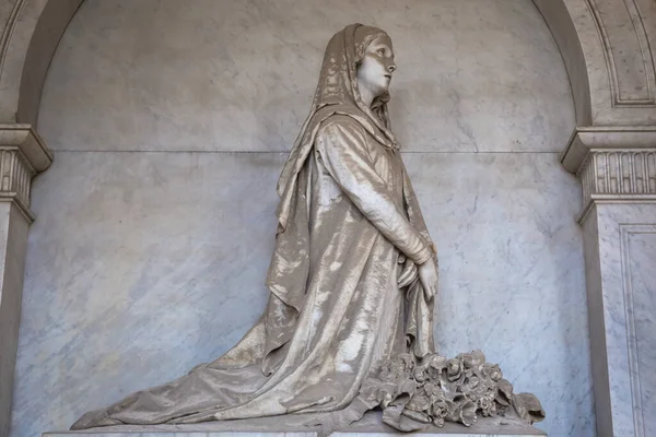 Genoa Italy Ιούνιος 2020 Αρχαίο Άγαλμα Αρχής Γενομένης Από 1800 — Φωτογραφία Αρχείου