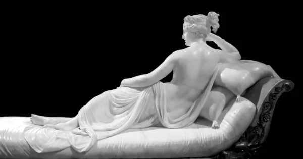 Rome Italie Août 2021 Antonio Canova Sculpture Pauline Bonaparte Son — Photo