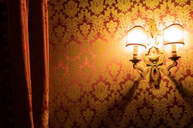 Eski Venedik geçmişi. Bu eski dekoratif duvar kağıdındaki eski desen.