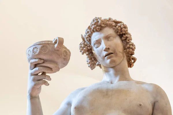 Florença Itália Circa Junho 2021 Baco Michelangelo Buonarroti 1501 Escultura — Fotografia de Stock