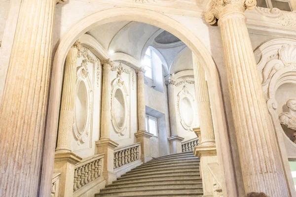 Turin Italy Circa January 2022 Luxury Marble Staircase Antique Architecture — Stock Photo, Image