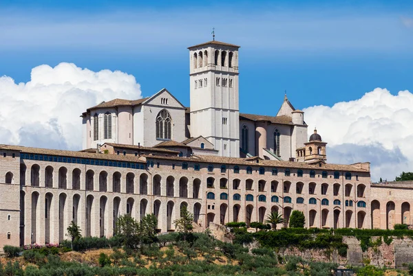 Assisi Paese Umbria Italia Basilica San Francesco Basilica San Francesco — Foto Stock