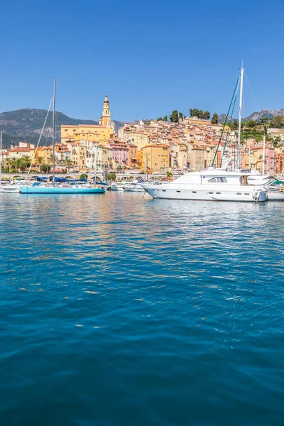 Menton França Por Volta Agosto 2021 Vista Riviera Francesa Chamada — Fotografia de Stock