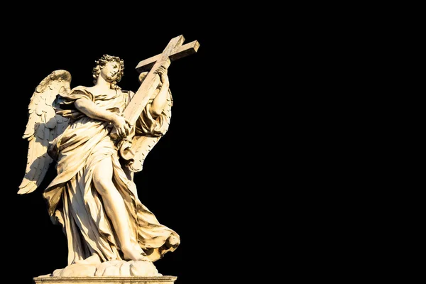 Roma Statuen Engel Broen Foran Castel Sant Angelo Begrepsmessig Nyttig – stockfoto