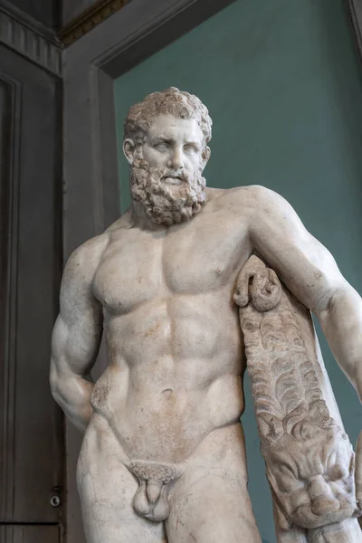 Florença Itália Por Volta Março 2022 Hércules Escultura Antiga Estátua — Fotografia de Stock