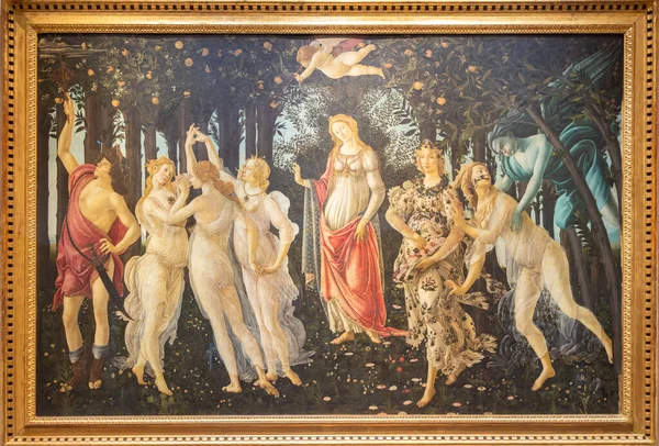 이탈리아 피렌체 2021 알레산드로 보티첼리 1480 우피치 미술관의 르네상스 — 스톡 사진