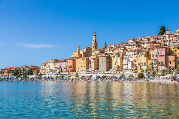 Menton Frankrijk Circa Augustus 2021 Uitzicht Côte Azur Gelegen Het — Stockfoto