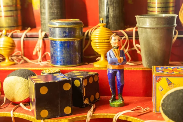 Nostaljik Vintage Oyuncaklar 1800 Lerin Sonu Çocukluk Kavramı Antika Nostalji — Stok fotoğraf