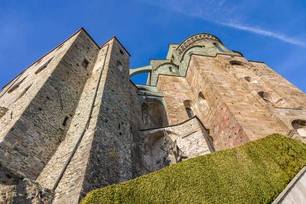 Michael Abbey Sacra San Michele Talya Manastır Ortaçağ Binası — Stok fotoğraf