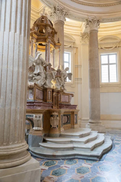 Venaria Reale Itália Por Volta Janeiro 2022 Altar Barroco Igreja — Fotografia de Stock