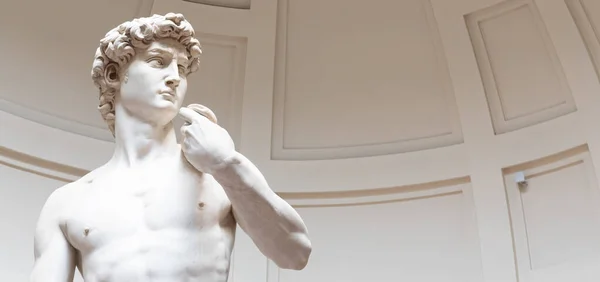 Florence Italie Vers Août 2021 Sculpture David Par Michelangelo Buonarroti — Photo