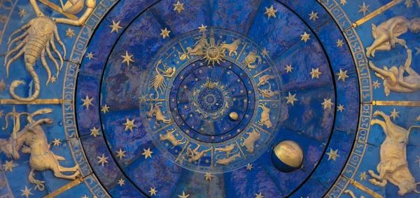 Астрология Алхимический Знак Фоновой Иллюстрации Синий — стоковое фото