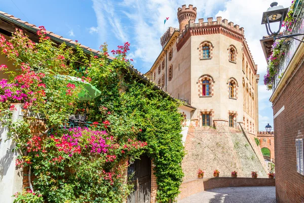 Barolo Italy Circa August 2021 Barolo Castle Barolo Village Unesco — Stock Photo, Image