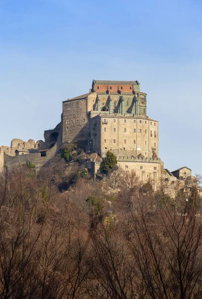 เซนต ไมเค Abbey Sacra San Michele ตาล อาคารโบราณว — ภาพถ่ายสต็อก