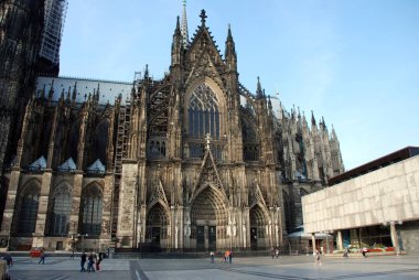A monumental building, the construction and reconstruction of which never stops. Cologne Cathedral, located in the city of the same name in Germany.
