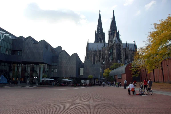 Monumental Building Construction Reconstruction Which Never Stops Cologne Cathedral Located — Stock fotografie