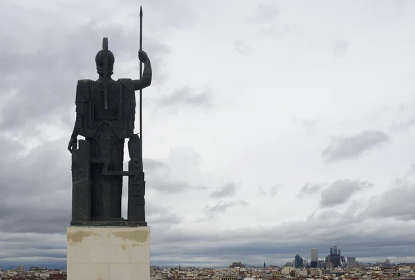 Паллас Афіна слідкують за Мадриді Стокова Картинка