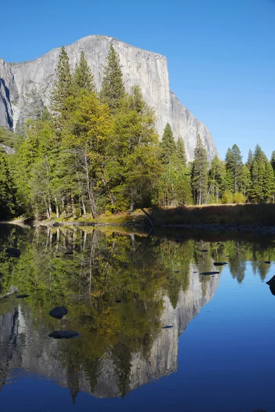 Reflections on the Mirror Lake, Yosemite National Park, Californ