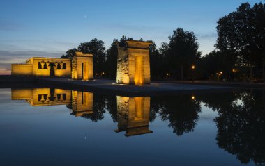 de Templo debod batımında, madrid