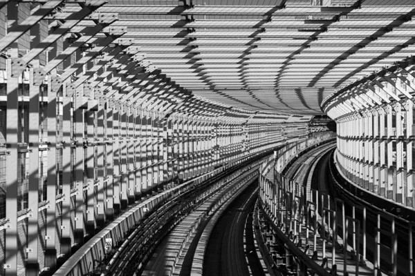 Tokyo Transit System Line - Puente de Odaiba — Foto de Stock