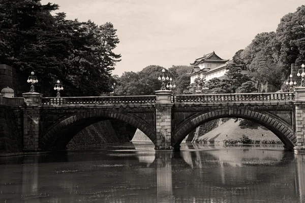 Kejserliga palatset & nijubashi bridge, tokyo — Stockfoto