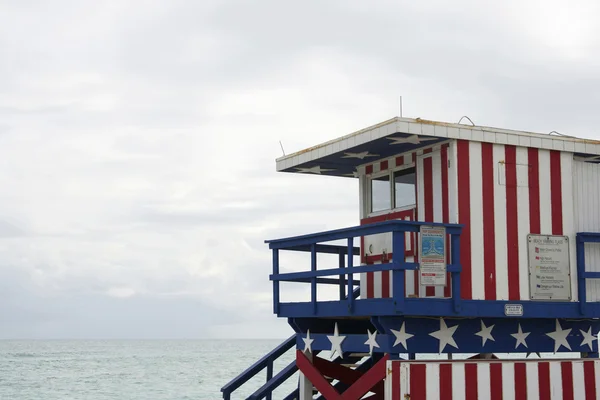 Gardien de sauvetage, plage de Miami — Photo