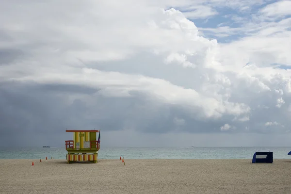 Rettungswache, Strand von Miami — Stockfoto