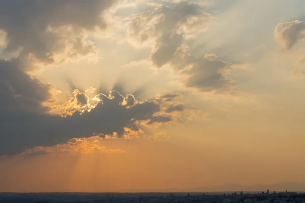 マドリードに沈む夕日 — ストック写真