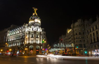 Noel madrid gece manzarası
