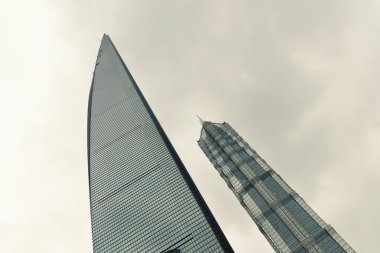 Modern Shanghai Skyscrapers clipart