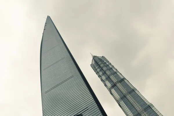 Modern felhőkarcolók shanghai Stock Kép