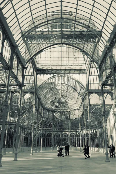 Palacio de Cristal, Parque del Buen Retiro, Madrid — Stockfoto