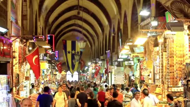 Istanbul spice markt — Stockvideo