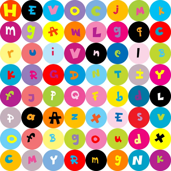 Hintergrund mit Buchstaben, nahtloses Muster für Kinder — Stockfoto