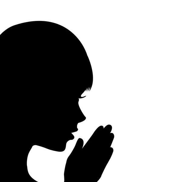 Chica joven rezando — Foto de Stock