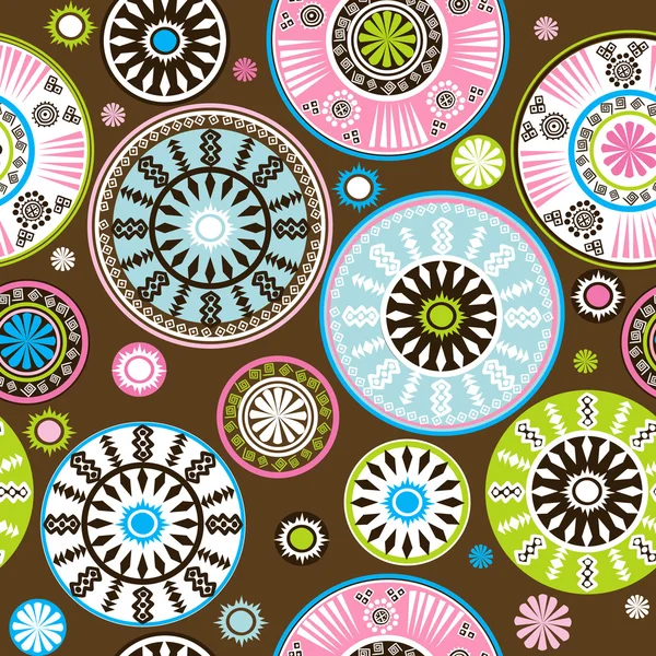 Oriental colored and floral pattern — Stock Photo, Image