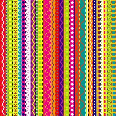 doodle elemanları ile çizgili arka plan