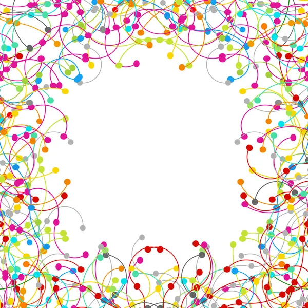 Frame made of colored network — Stock Photo, Image