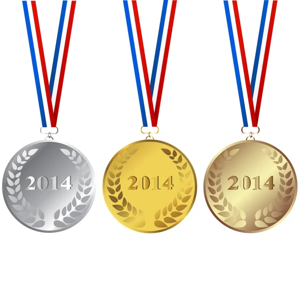 2014 メダルのセット — ストック写真