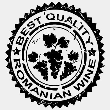 Grunge damga, Rumen şarabı için kalite etiketi