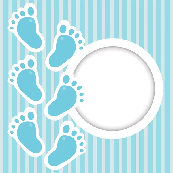 Frame with baby steps — Stock Photo, Image