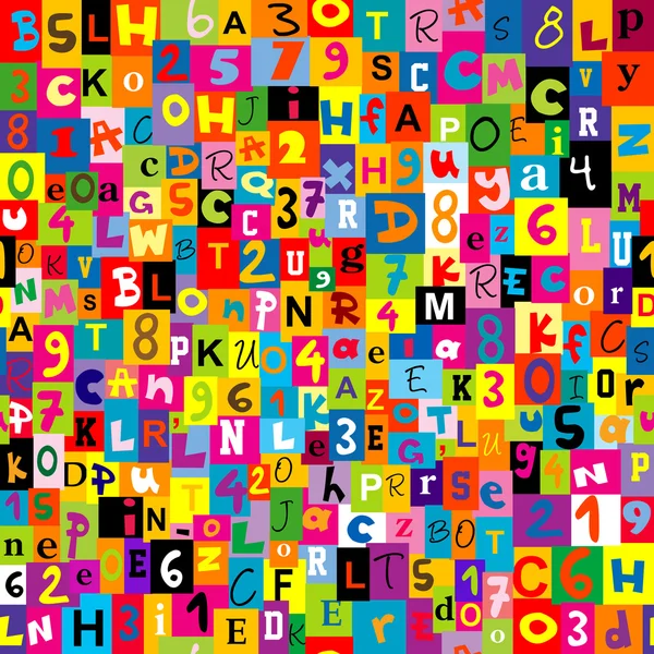 Nahtloser Hintergrund mit den Buchstaben des Alphabets — Stockfoto