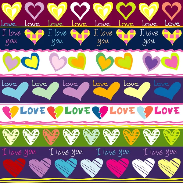 Lovely background with hearts — Stock Photo, Image