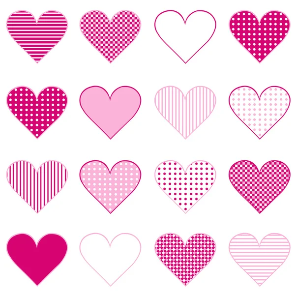 Set of hearts — Stock Photo, Image