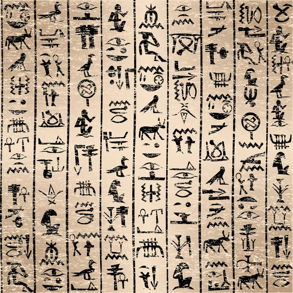 Hiéroglyphes égyptiens fond grunge — Photo